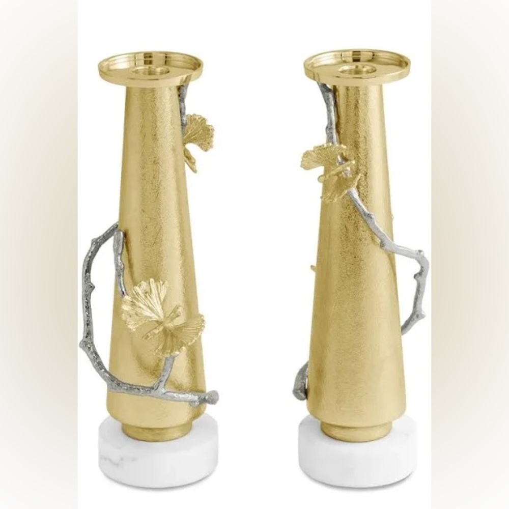 Michael aram brand new unopened Candle sticks